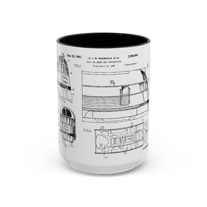 US Patent Flying Yankee - Accent Coffee Mug (11, 15oz)