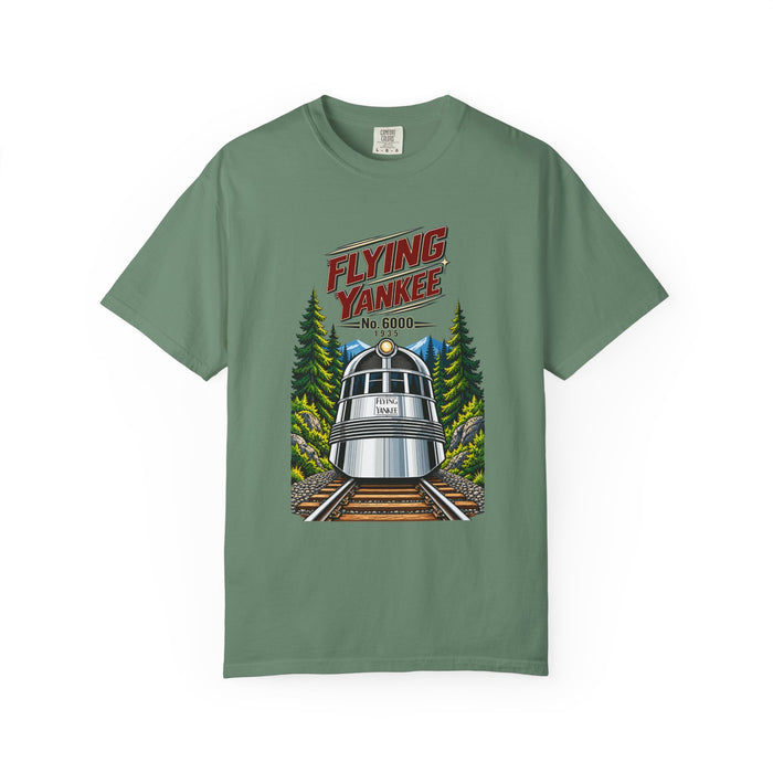 Flying Yankee No. 6000 – 1935 Vintage Streamliner - Unisex Garment-Dyed T-shirt