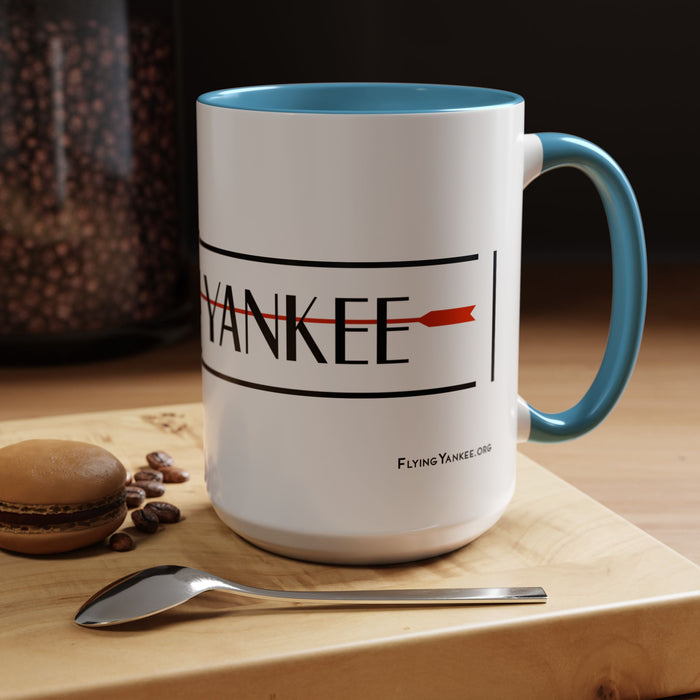 Arrow Flying Yankee Logo - Accent Coffee Mug (11, 15oz)