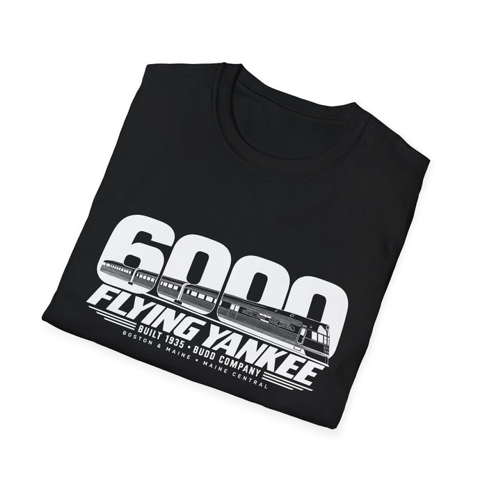 Flying Yankee 6000 | 1935 Budd Streamliner Vintage Railroad Design | Unisex Softstyle T-Shirt
