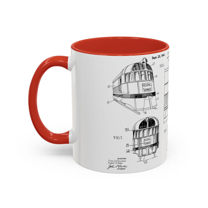 US Patent Flying Yankee - Accent Coffee Mug (11, 15oz)