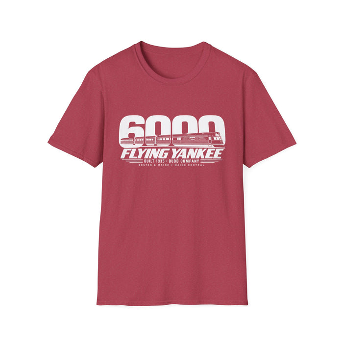 Flying Yankee 6000 | 1935 Budd Streamliner Vintage Railroad Design | Unisex Softstyle T-Shirt