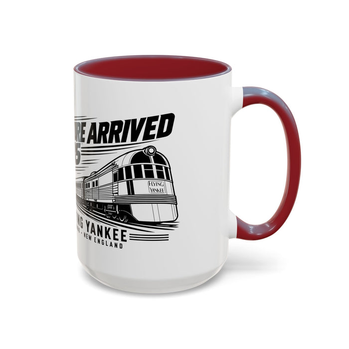 The Future Arrived in 1935 | Flying Yankee No. 6000 | Accent Coffee Mug (11, 15oz)