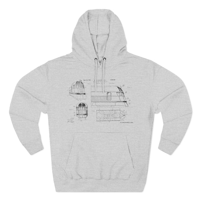 US Patent Flying Yankee - Three-Panel Fleece Hoodie