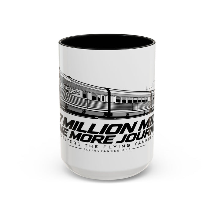 Flying Yankee – 2.7 Million Miles, One More Journey - Accent Coffee Mug (11, 15oz)