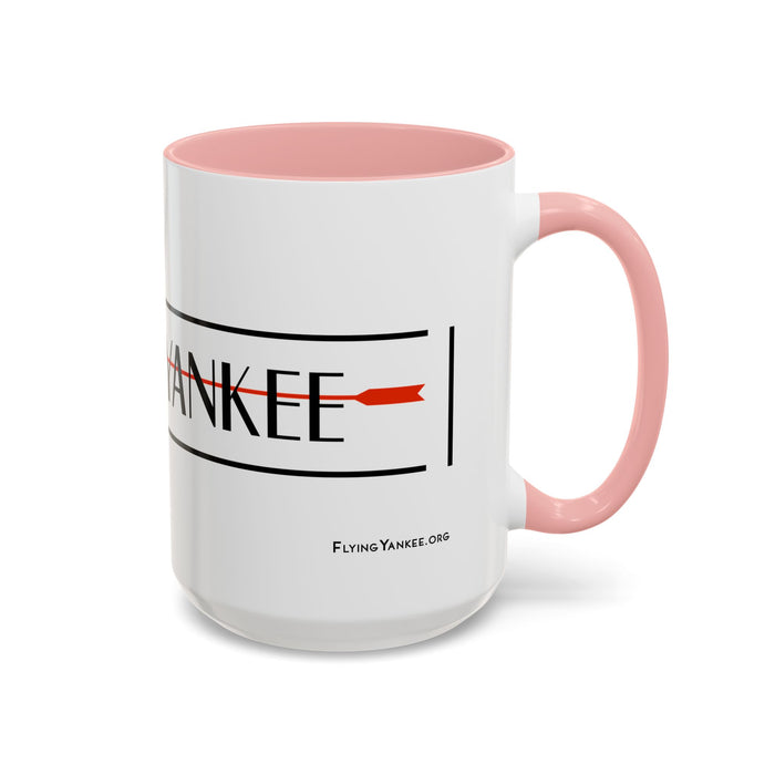 Arrow Flying Yankee Logo - Accent Coffee Mug (11, 15oz)