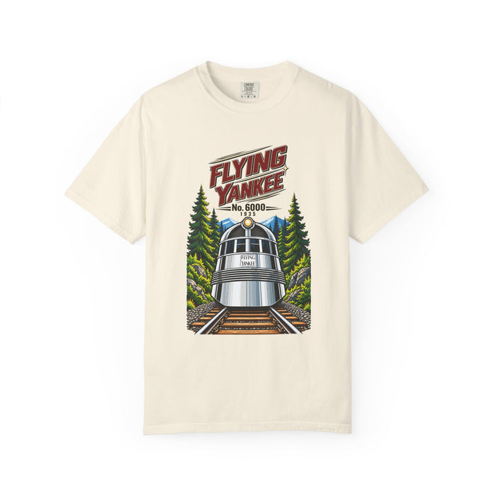 Flying Yankee No. 6000 – 1935 Vintage Streamliner - Unisex Garment-Dyed T-shirt