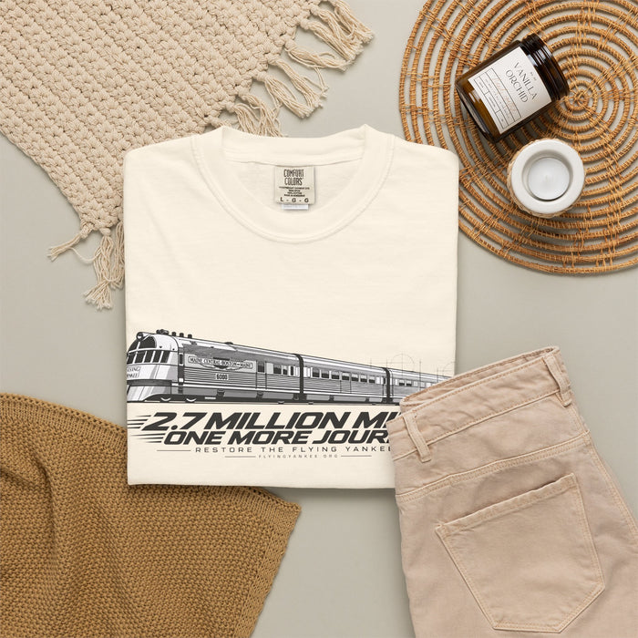 Flying Yankee – 2.7 Million Miles, One More Journey - Unisex Garment-Dyed T-shirt