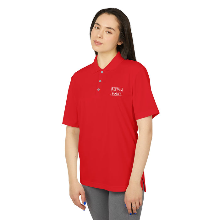 Flying Yankee Embroidered Logo - adidas Unisex Performance Polo