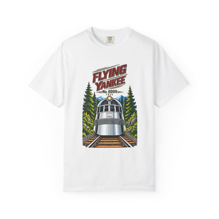 Flying Yankee No. 6000 – 1935 Vintage Streamliner - Unisex Garment-Dyed T-shirt