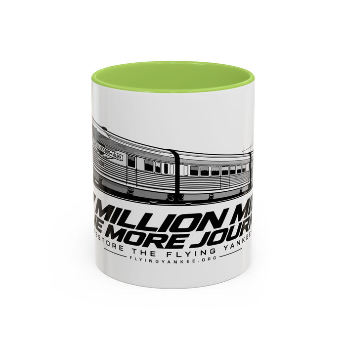 Flying Yankee – 2.7 Million Miles, One More Journey - Accent Coffee Mug (11, 15oz)