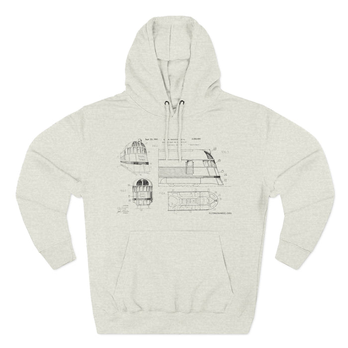 US Patent Flying Yankee - Three-Panel Fleece Hoodie