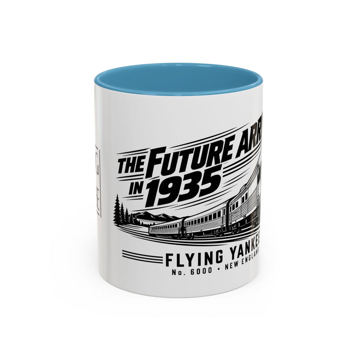 The Future Arrived in 1935 | Flying Yankee No. 6000 | Accent Coffee Mug (11, 15oz)