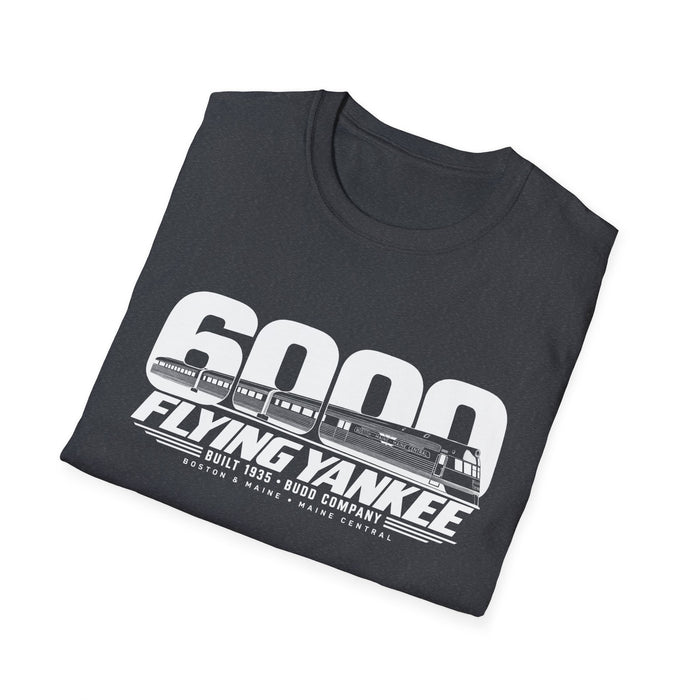 Flying Yankee 6000 | 1935 Budd Streamliner Vintage Railroad Design | Unisex Softstyle T-Shirt