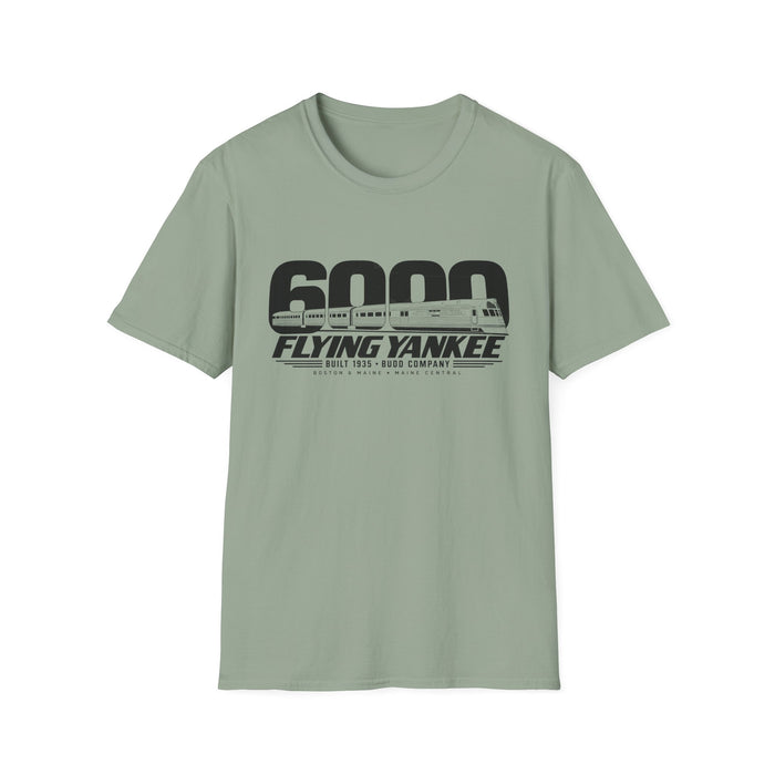 Flying Yankee 6000 | 1935 Budd Streamliner Vintage Railroad Design | Unisex Softstyle T-Shirt