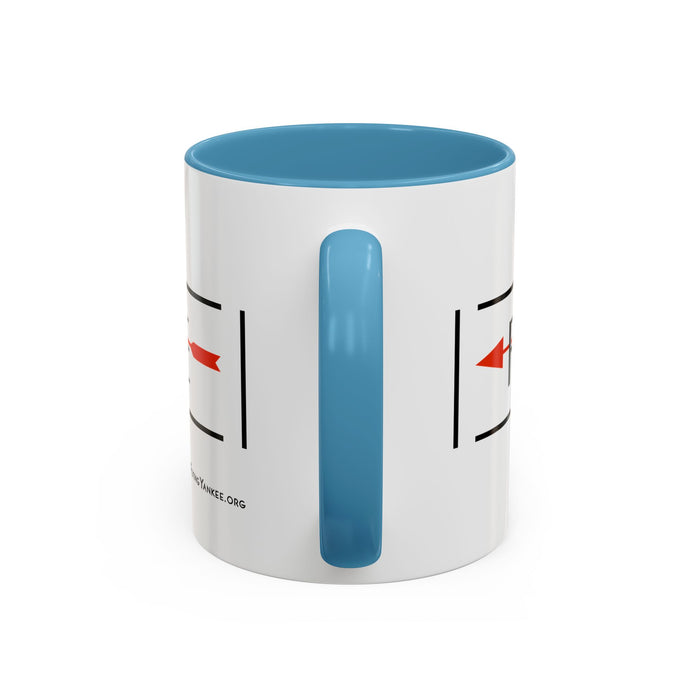 Arrow Flying Yankee Logo - Accent Coffee Mug (11, 15oz)