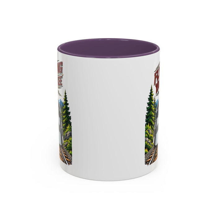Flying Yankee No. 6000 – 1935 Vintage Streamliner - Accent Coffee Mug (11, 15oz)