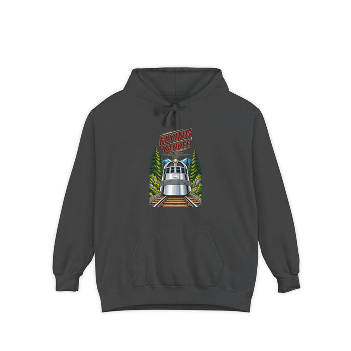 Flying Yankee No. 6000 – 1935 Vintage Streamliner - Unisex Garment-Dyed Hoodie