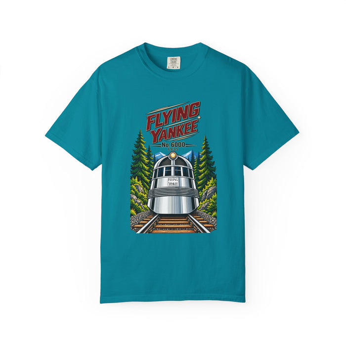 Flying Yankee No. 6000 – 1935 Vintage Streamliner - Unisex Garment-Dyed T-shirt