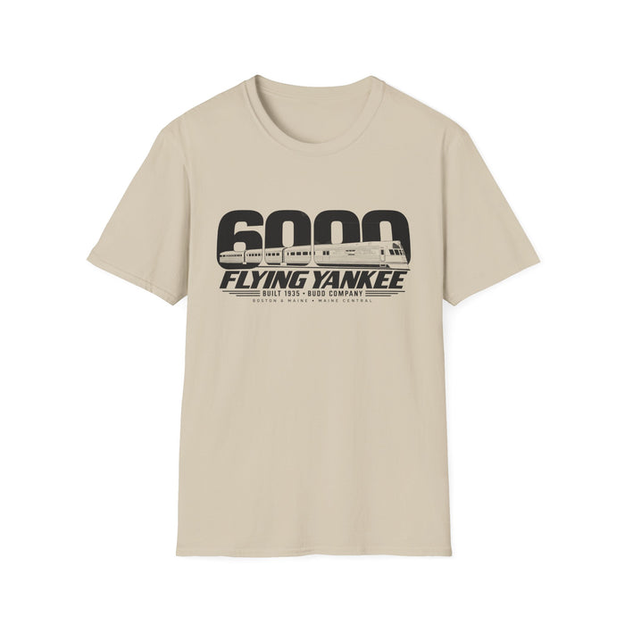 Flying Yankee 6000 | 1935 Budd Streamliner Vintage Railroad Design | Unisex Softstyle T-Shirt