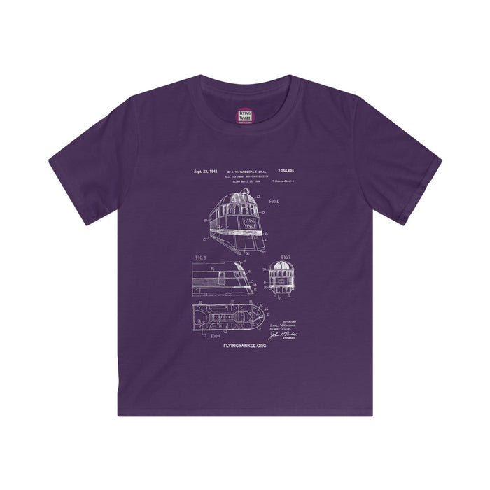 US Patent Flying Yankee - Kids Softstyle Tee