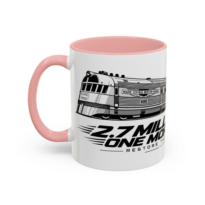 Flying Yankee – 2.7 Million Miles, One More Journey - Accent Coffee Mug (11, 15oz)