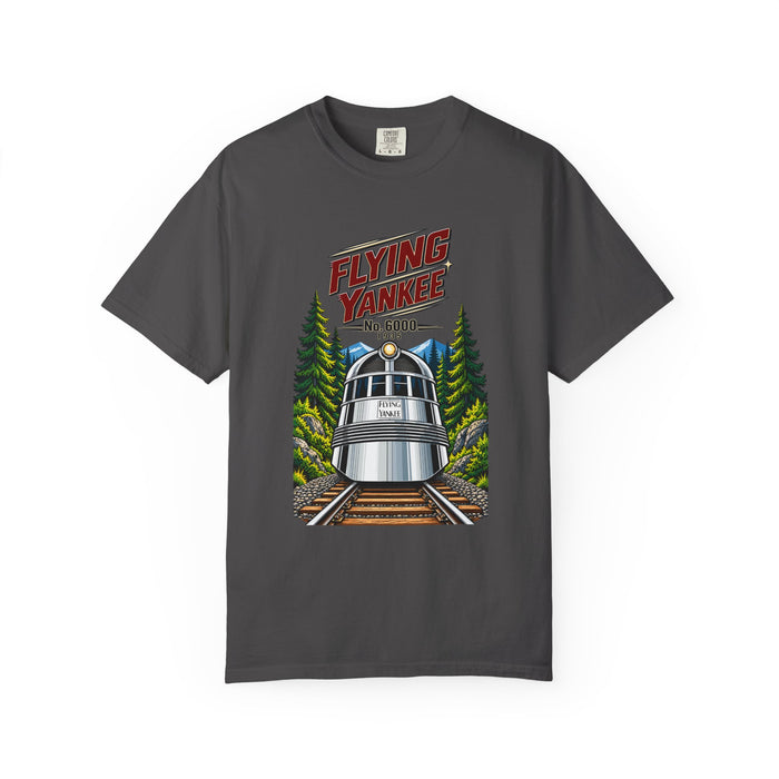 Flying Yankee No. 6000 – 1935 Vintage Streamliner - Unisex Garment-Dyed T-shirt