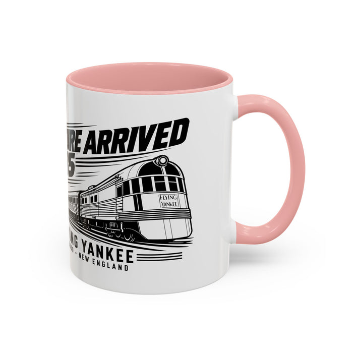 The Future Arrived in 1935 | Flying Yankee No. 6000 | Accent Coffee Mug (11, 15oz)