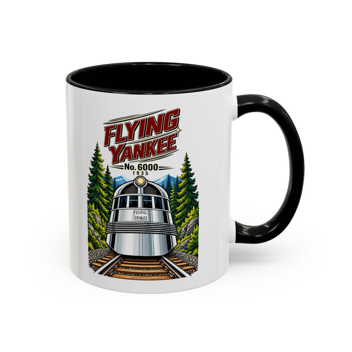 Flying Yankee No. 6000 – 1935 Vintage Streamliner - Accent Coffee Mug (11, 15oz)