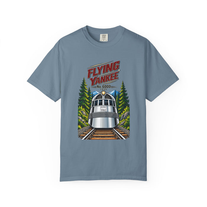 Flying Yankee No. 6000 – 1935 Vintage Streamliner - Unisex Garment-Dyed T-shirt