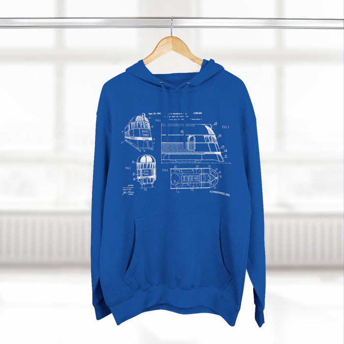 US Patent Flying Yankee - Three-Panel Fleece Hoodie