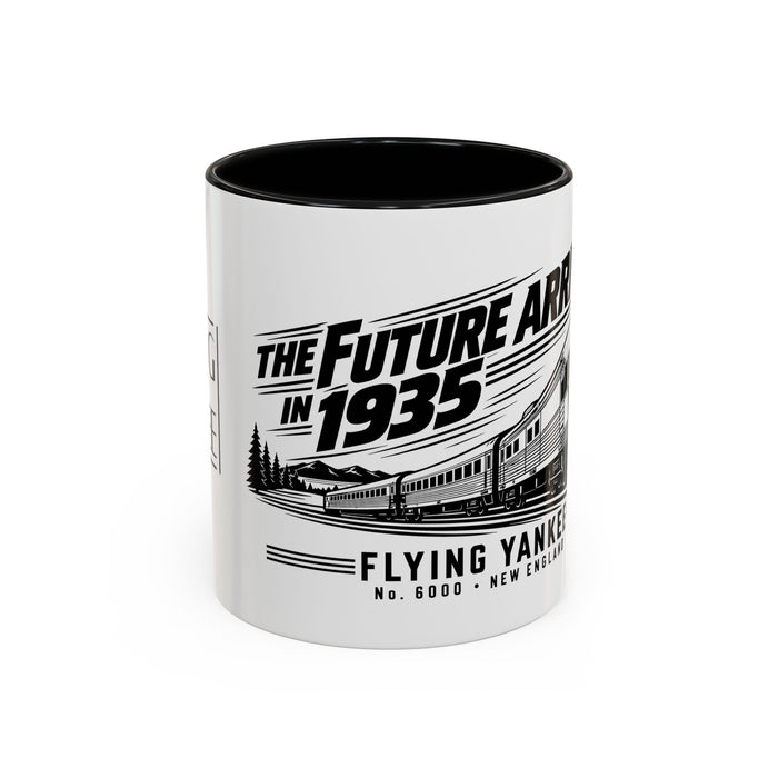 The Future Arrived in 1935 | Flying Yankee No. 6000 | Accent Coffee Mug (11, 15oz)