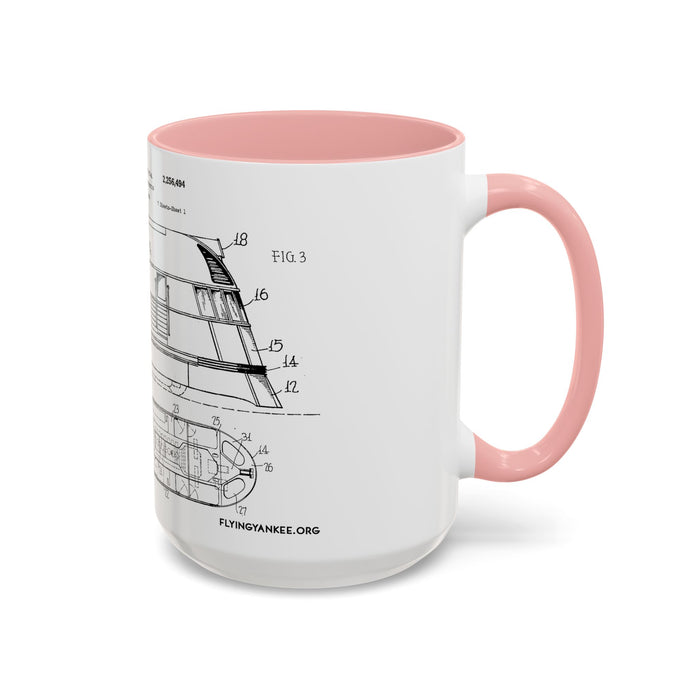 US Patent Flying Yankee - Accent Coffee Mug (11, 15oz)