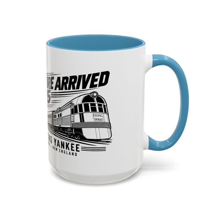 The Future Arrived in 1935 | Flying Yankee No. 6000 | Accent Coffee Mug (11, 15oz)