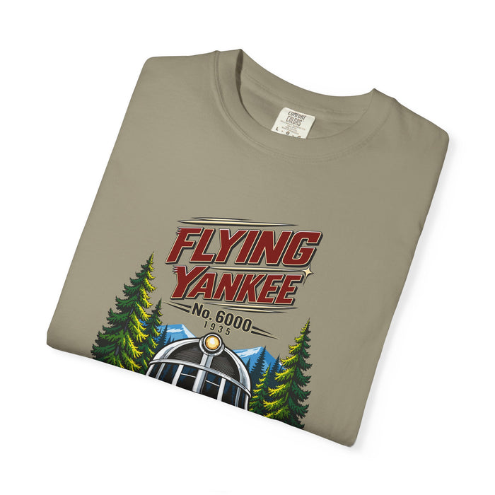 Flying Yankee No. 6000 – 1935 Vintage Streamliner - Unisex Garment-Dyed T-shirt