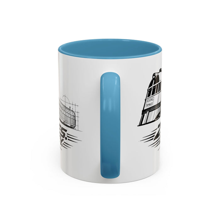 Flying Yankee – 2.7 Million Miles, One More Journey - Accent Coffee Mug (11, 15oz)