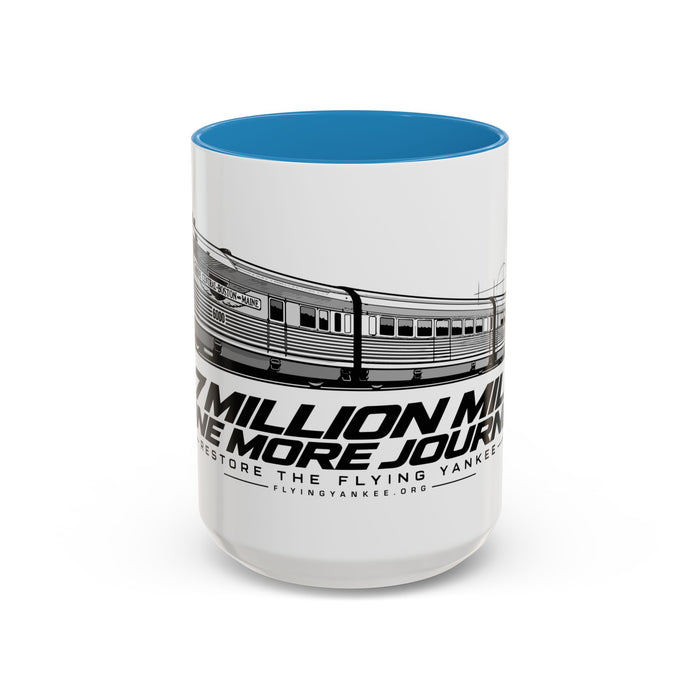 Flying Yankee – 2.7 Million Miles, One More Journey - Accent Coffee Mug (11, 15oz)