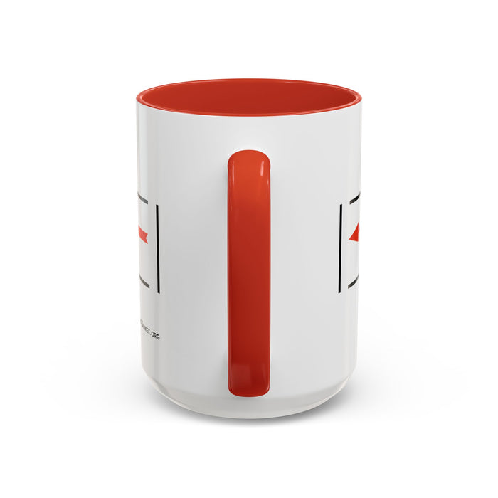Arrow Flying Yankee Logo - Accent Coffee Mug (11, 15oz)