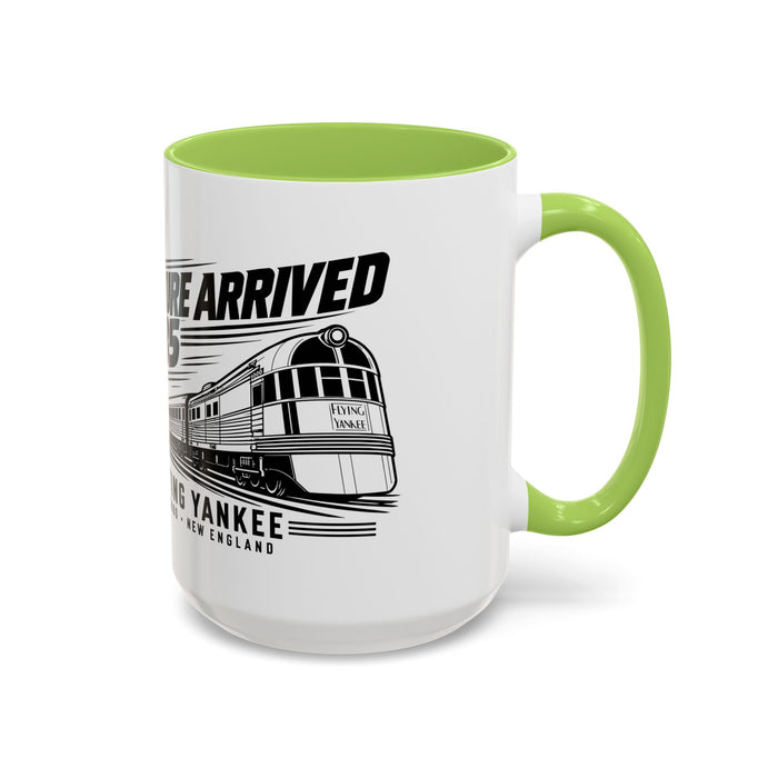 The Future Arrived in 1935 | Flying Yankee No. 6000 | Accent Coffee Mug (11, 15oz)