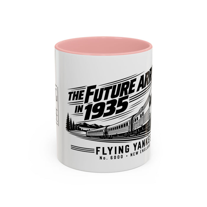 The Future Arrived in 1935 | Flying Yankee No. 6000 | Accent Coffee Mug (11, 15oz)
