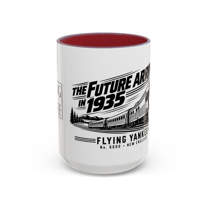 The Future Arrived in 1935 | Flying Yankee No. 6000 | Accent Coffee Mug (11, 15oz)