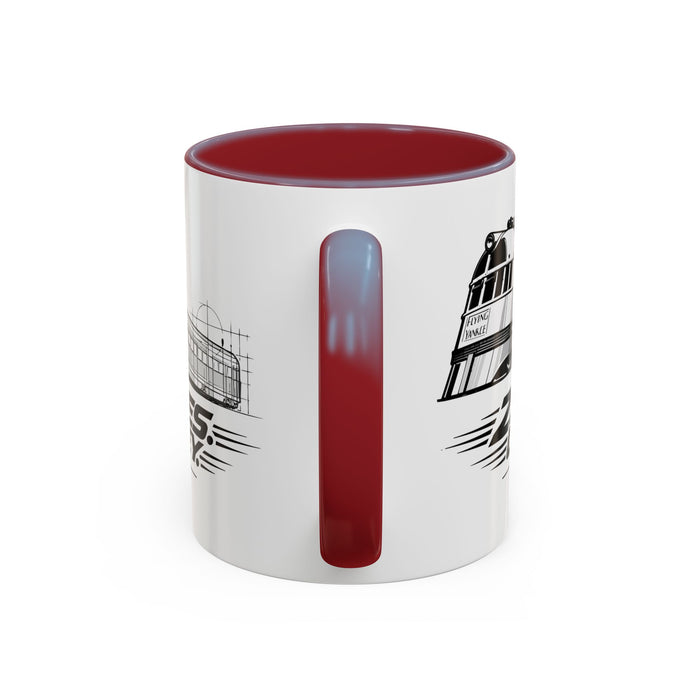Flying Yankee – 2.7 Million Miles, One More Journey - Accent Coffee Mug (11, 15oz)