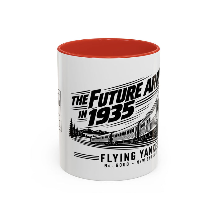 The Future Arrived in 1935 | Flying Yankee No. 6000 | Accent Coffee Mug (11, 15oz)