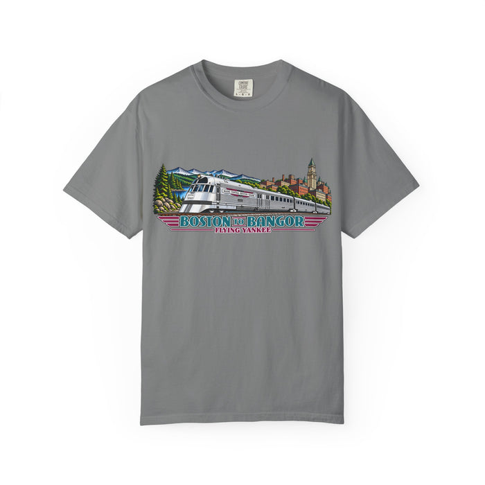 A New England Legend. A Streamlined Piece of American History. Unisex Garment-Dyed T-shirt
