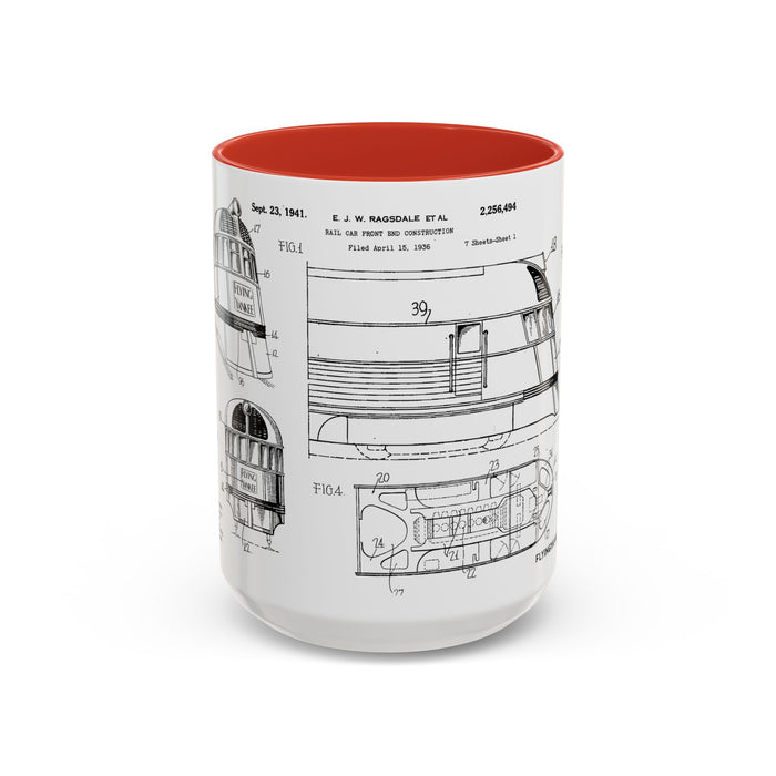 US Patent Flying Yankee - Accent Coffee Mug (11, 15oz)