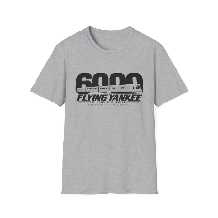 Flying Yankee 6000 | 1935 Budd Streamliner Vintage Railroad Design | Unisex Softstyle T-Shirt