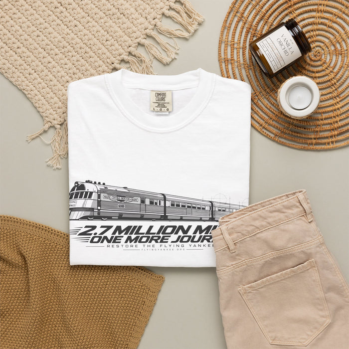 Flying Yankee – 2.7 Million Miles, One More Journey - Unisex Garment-Dyed T-shirt