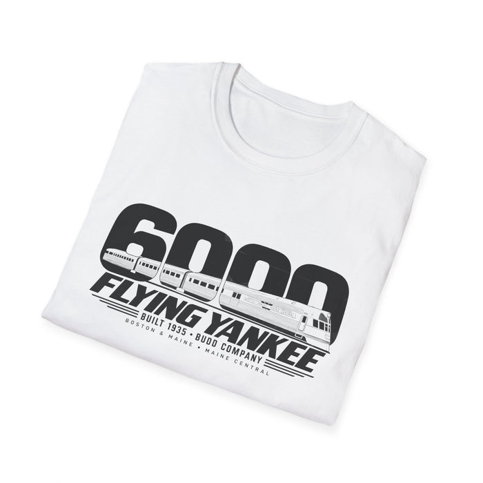 Flying Yankee 6000 | 1935 Budd Streamliner Vintage Railroad Design | Unisex Softstyle T-Shirt