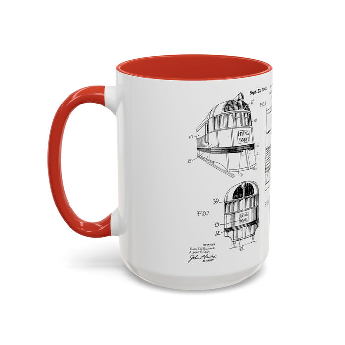 US Patent Flying Yankee - Accent Coffee Mug (11, 15oz)