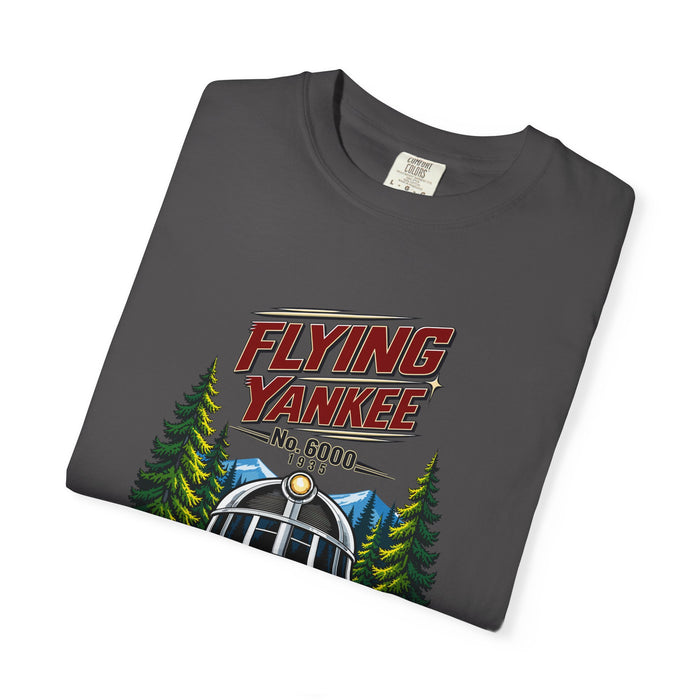 Flying Yankee No. 6000 – 1935 Vintage Streamliner - Unisex Garment-Dyed T-shirt